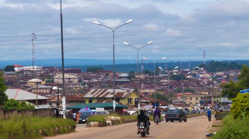 Electricity in a town in Nigeria